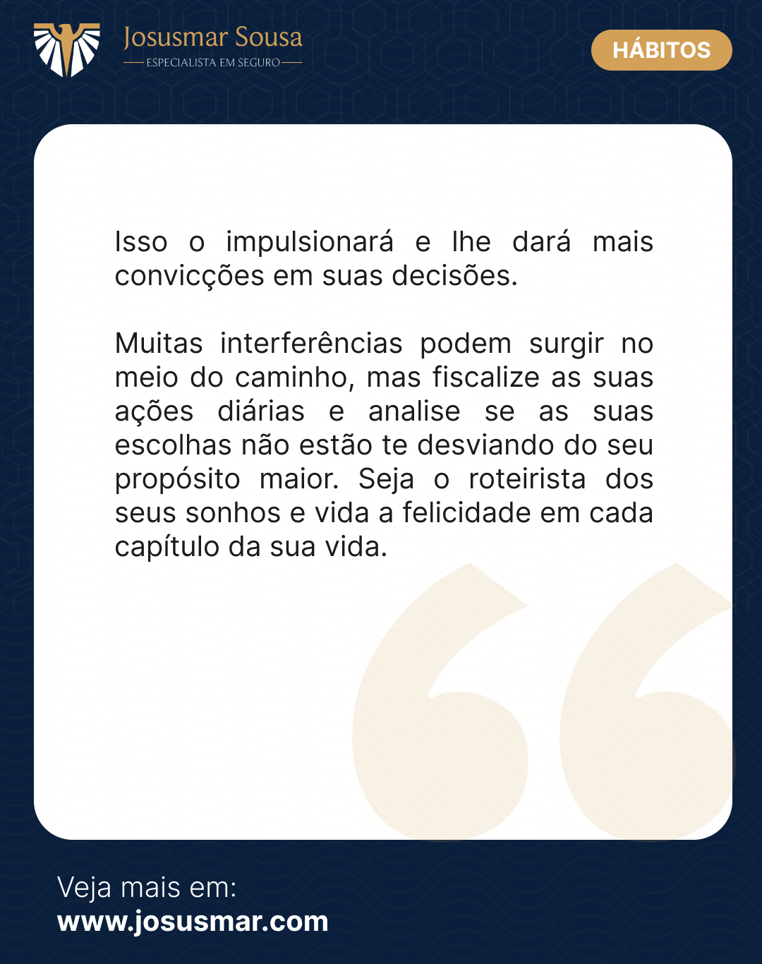 Seja o comandante da sua vida 1